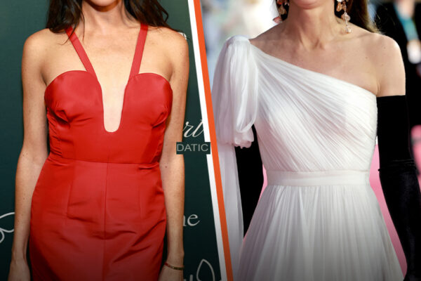 ¿Qué tienen en común el vestido rojo “inapropiado” de Meghan Markle y el vestido blanco de la princesa Catalina?