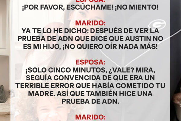 Mi esposo se hizo una prueba de ADN y descubrió que no era el padre, yo me hice una también y la verdad fue aún peor — Historia del día